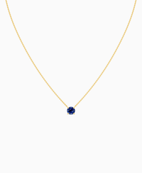 Royal Blue Lab Sapphire / Round / 1ct