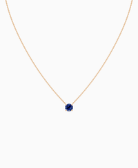 Royal Blue Lab Sapphire / Round / 1ct