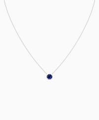 Royal Blue Lab Sapphire / Round / 1ct