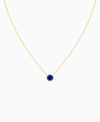 Royal Blue Lab Sapphire / Round / 1.5ct