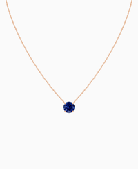 Royal Blue Lab Sapphire / Round / 3ct