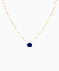 Royal Blue Lab Sapphire / Round / 3ct