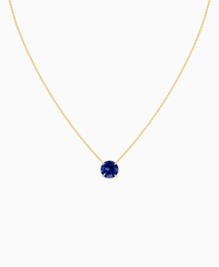 Royal Blue Lab Sapphire / Round / 3ct