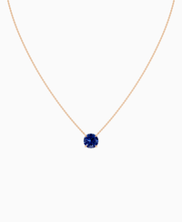 Royal Blue Lab Sapphire / Round / 3ct
