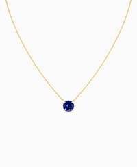 Royal Blue Lab Sapphire / Round / 3ct
