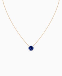 Royal Blue Lab Sapphire / Round / 3ct