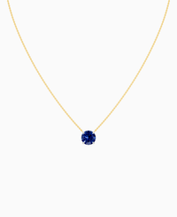 Royal Blue Lab Sapphire / Round / 3ct