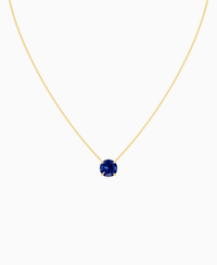 Royal Blue Lab Sapphire / Round / 3ct