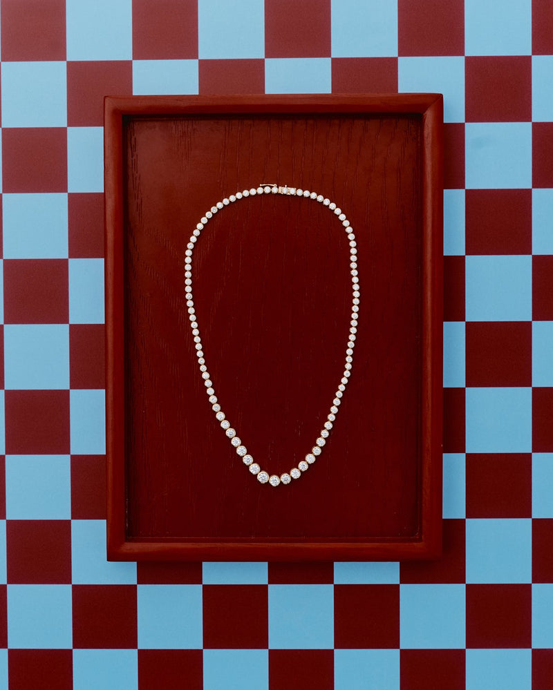 9K Yellow Gold / White Lab Diamond / 8TCW