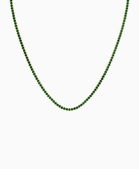 Prong Tennis Necklace - 18K Yellow Gold