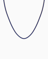 Prong Tennis Necklace - 14K Yellow Gold