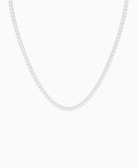 Prong Tennis Necklace - 14K White Gold