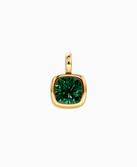 Zambian Lab Emerald / Cushion / 3ct