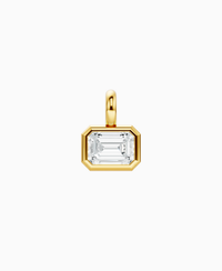 Bezel Necklace Pendant - 14K Yellow Gold