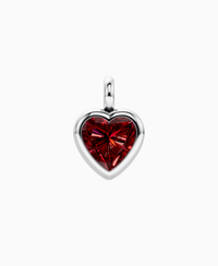 Bezel Necklace Pendant - 9K White Gold