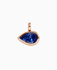 Royal Blue Lab Sapphire / Pear (EW) / 3ct