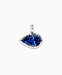 Royal Blue Lab Sapphire / Pear (EW) / 3ct