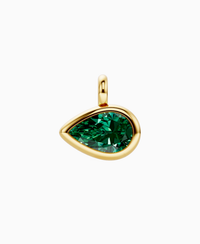 Zambian Lab Emerald / Pear (EW) / 3.5ct