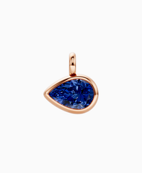 Royal Blue Lab Sapphire / Pear (EW) / 4ct