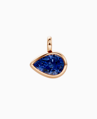 Royal Blue Lab Sapphire / Pear (EW) / 4ct
