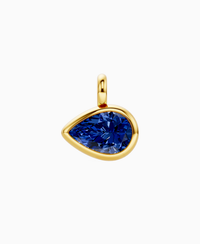 Royal Blue Lab Sapphire / Pear (EW) / 4ct