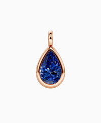 Royal Blue Lab Sapphire / Pear (NS) / 4ct