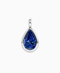 Royal Blue Lab Sapphire / Pear (NS) / 4ct