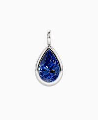 Royal Blue Lab Sapphire / Pear (NS) / 4ct