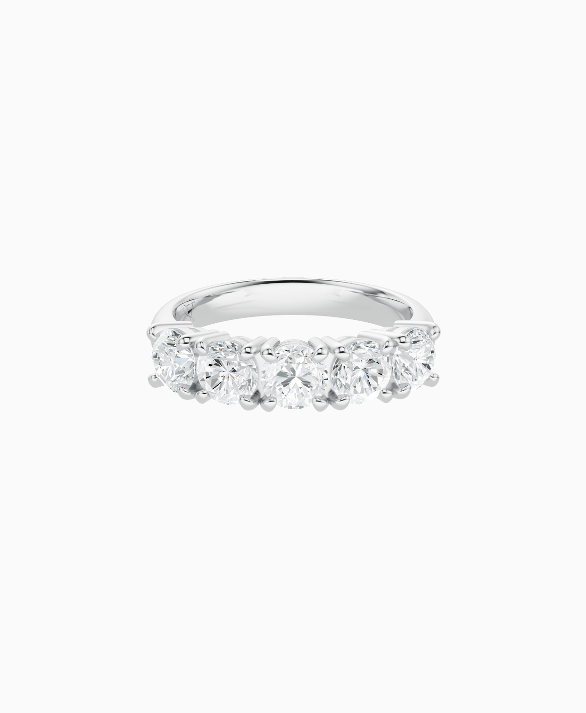 Signature 5-Stone Ring - 9K White Gold