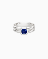Royal Blue Lab Sapphire / Cushion / 0.5ct