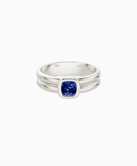 Royal Blue Lab Sapphire / Cushion / 0.5ct