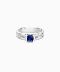 Royal Blue Lab Sapphire / Cushion / 0.5ct