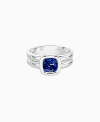 Royal Blue Lab Sapphire / Cushion / 1ct