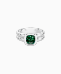 Zambian Lab Emerald / Cushion / 1ct