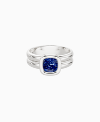 Royal Blue Lab Sapphire / Cushion / 1ct