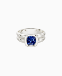 Royal Blue Lab Sapphire / Cushion / 1ct