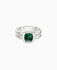 Zambian Lab Emerald / Cushion / 1ct