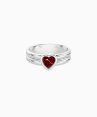 Pigeon Blood Lab Ruby / Heart / 0.5ct