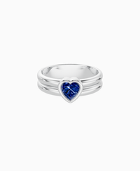 Royal Blue Lab Sapphire / Heart / 0.5ct