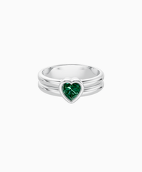 Zambian Lab Emerald / Heart / 0.5ct