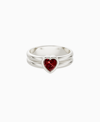 Pigeon Blood Lab Ruby / Heart / 0.5ct
