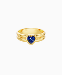 Royal Blue Lab Sapphire / Heart / 0.5ct