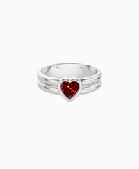 Pigeon Blood Lab Ruby / Heart / 0.5ct