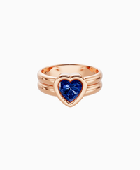 Royal Blue Lab Sapphire / Heart / 1ct