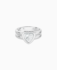 White Lab Diamond / Heart / 1ct