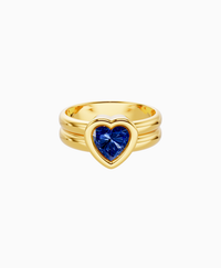 Royal Blue Lab Sapphire / Heart / 1ct