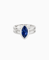 Royal Blue Lab Sapphire / Marquise (NS) / 1ct