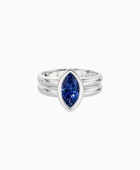 Royal Blue Lab Sapphire / Marquise (NS) / 1ct
