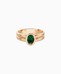 Zambian Lab Emerald / Oval (NS) / 0.5ct