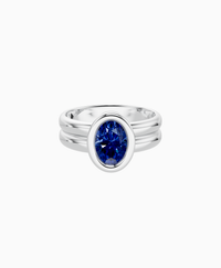 Royal Blue Lab Sapphire / Oval (NS) / 1ct